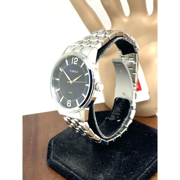 Timex Men's Watch TW2T59800 Quartz Blue Dial Silver Tone Stainless Steel 40mm - Picture 2 of 14